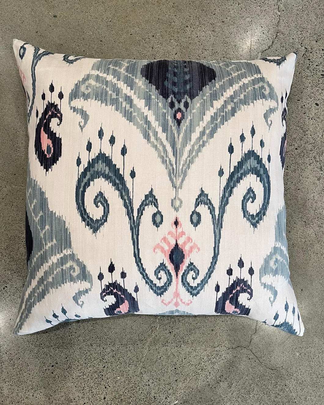 Cushion | Blue Pink IKAT