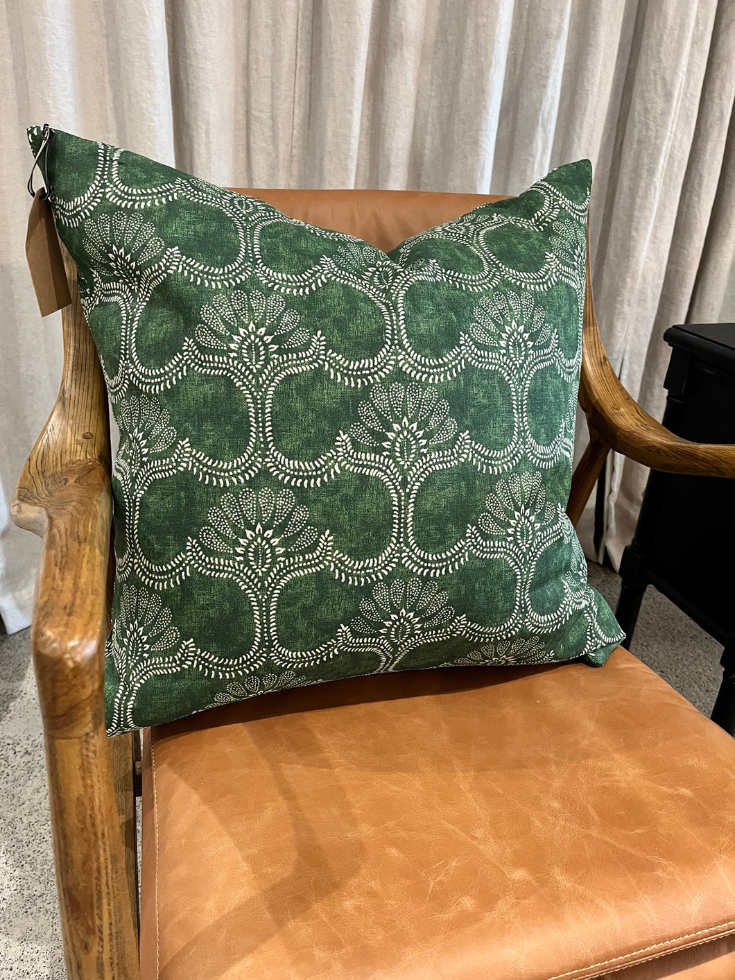 Cushion | Green Arabesque