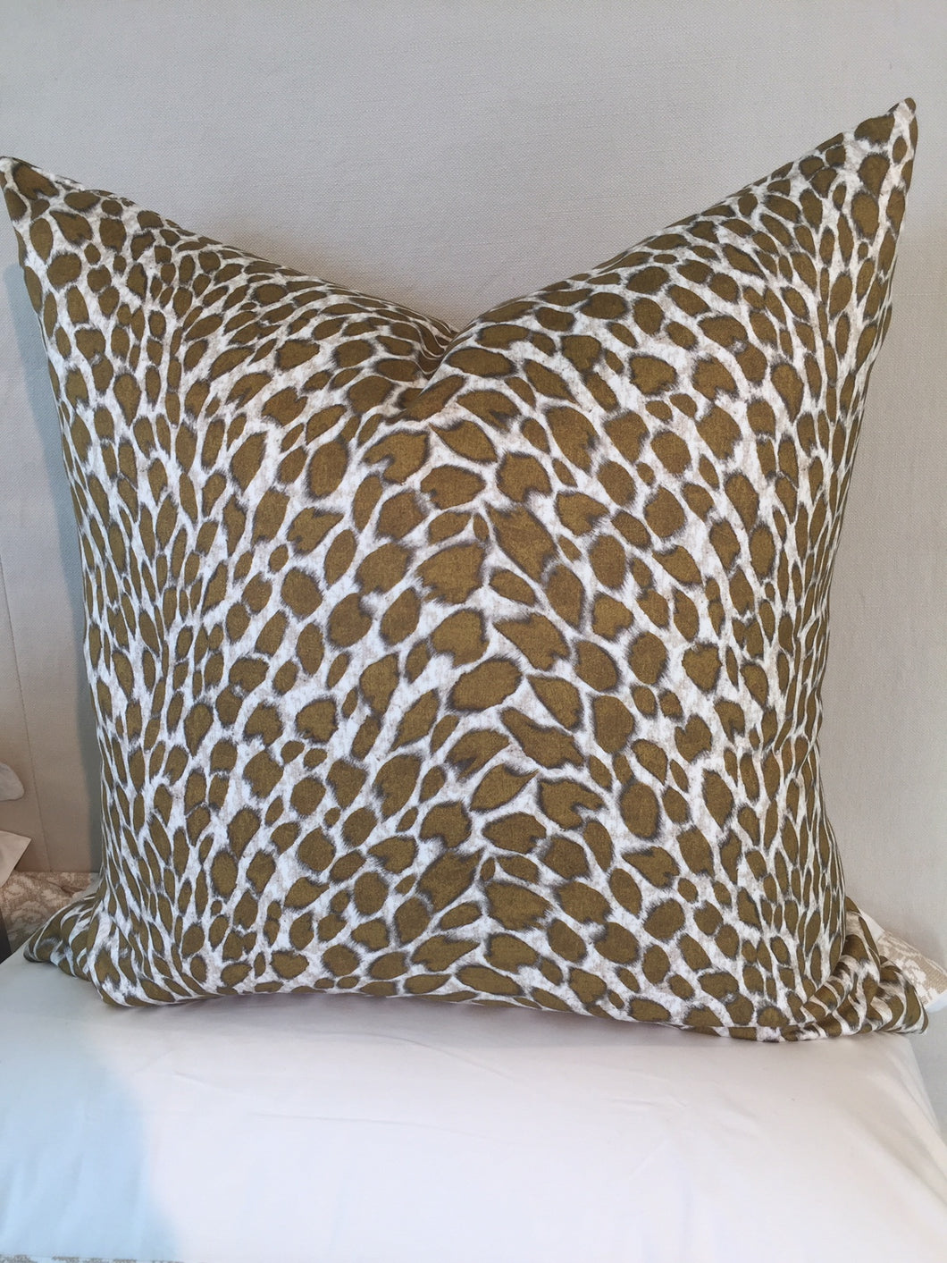 Cushion Cover | Leopard Cotton Gold