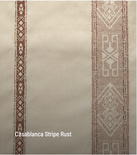 Casablanca Stripe Cotton Rust