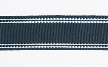 Petersham Ribbon | Navy, White | 25mm